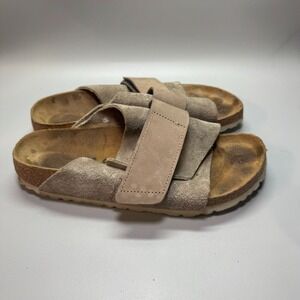 Birkenstock‎ Kyoto Womens Size 8 EU 39 Narrow Sandals Shoes Gray Suede